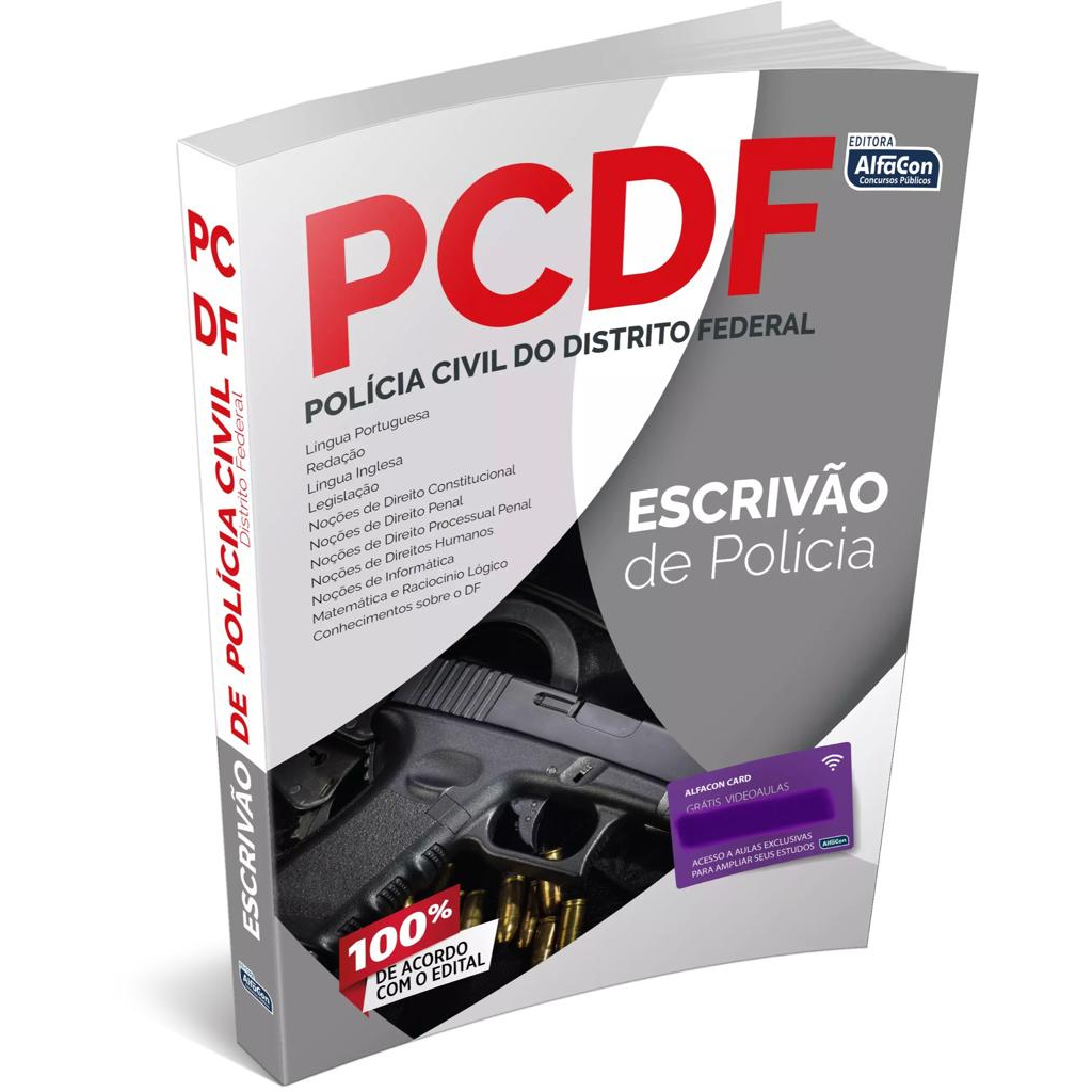 Livro - Polícia Civil do Distrito Federal  -  Escrivão de Policia - PCDF - Escrivão - Alfacon