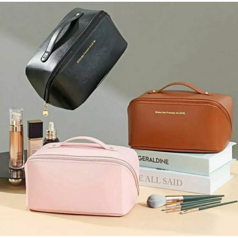 Necessaire feminina Bolsa para maquiagem cosméticos Maleta organizadora para viagem