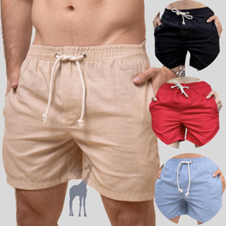 Short de Linho Masculino Mauricinho Bermuda Moda Praia