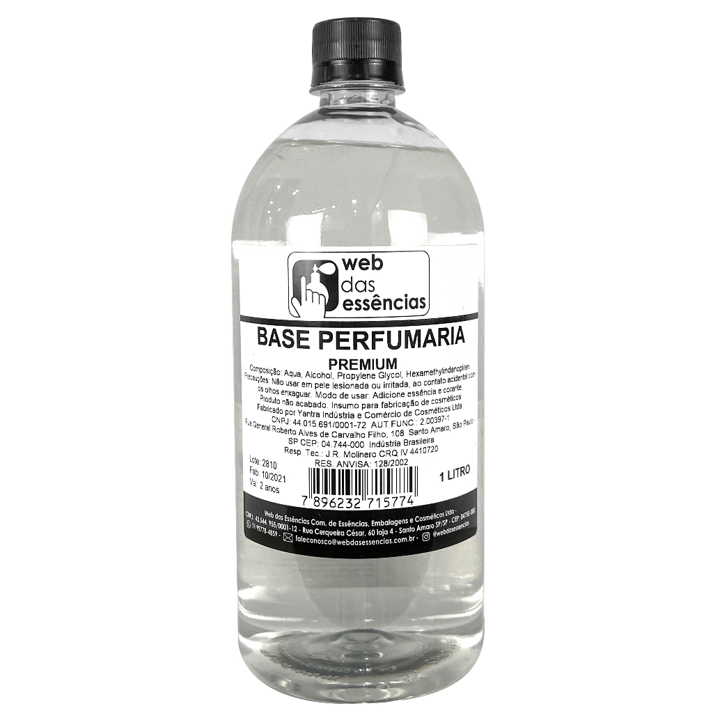 Kit 12 unidades de base perfumaria premium 1 litro
