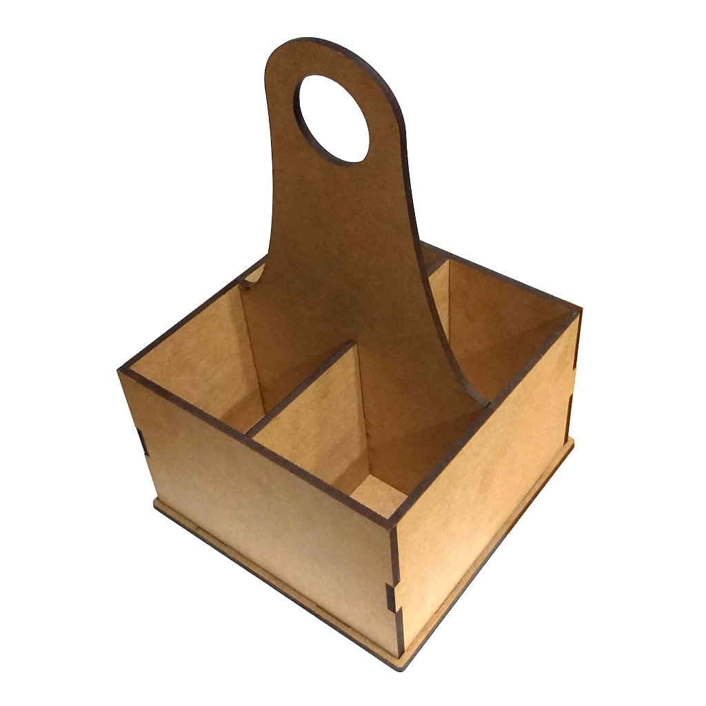 Porta talheres de mesa mdf 4mm corta a laser em Oferta na Shopee