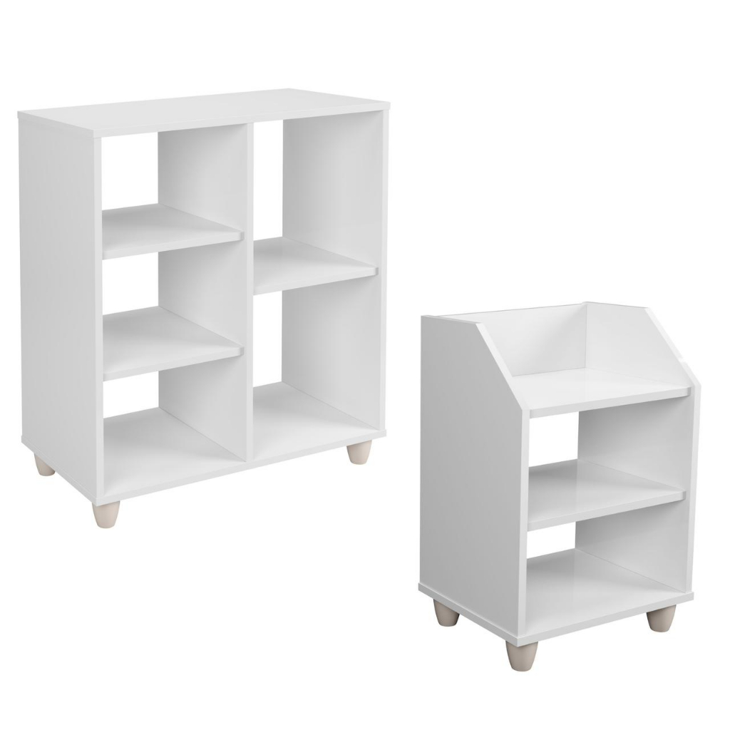 Kit Organizador Prateleira Estante Nicho Livreiro