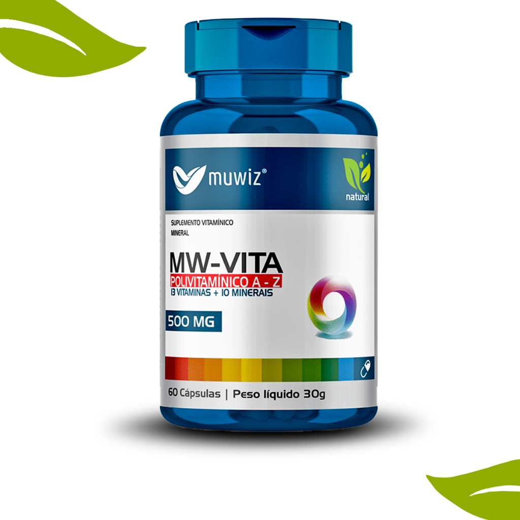 Suplemento Polivitamínico MW Vita Muwiz 500mg 60 cápsulas - Super Oferta