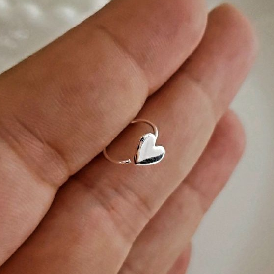 Piercing Helix Coração Prata 925 em Oferta na Shopee