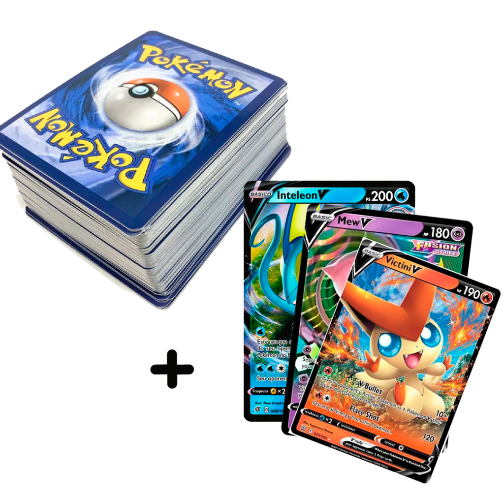 50 Cartas Pokémon + 1 ULTRA RARA - CARTAS COPAG - Pokemon V , Vmax , Vstar , Vastro, GX , EX.