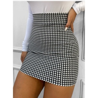 Saia Curta Cintura Alta Colada Justinha Tecido Suplex Premium em Oferta na Shopee