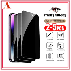 Kit 2 Película de Vidro 3D Privativa Anti Spy Para IPhone Todos Modelos Privacidade Para Ios XS XR 11 12 13 14 Pro Max