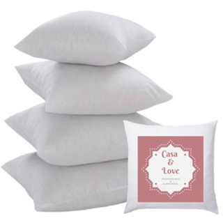 Kit 4 Enchimento Almofada Refil 45x45 Fibra Poliéster Macio Leve - Envio Imediato em Oferta na Shopee