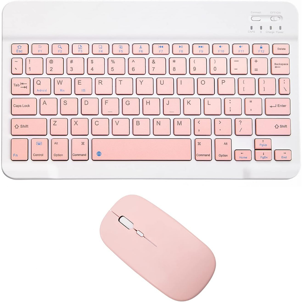 Conjunto de mouse e teclado Bluetooth ultra fino recarregável portátil sem fio