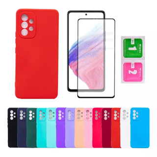Capa Capinha Case Aveludada + Película de vidro 9D SAMSUNG GALAXY A13 4G