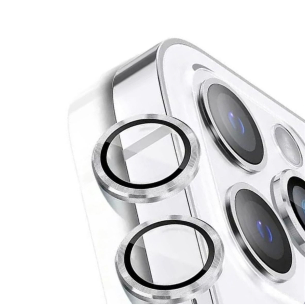 Kit de película para Câmera iPhone metálico liso 16 Pro Max/15 Pro Max/14 Pro Max/13 Pro Max/12 Pro Max/11