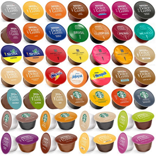 Capsula Dolce Gusto Sortido 50und Caixa Variada, Café, Espreso, Nescau, Mochaccino, Cappuccino