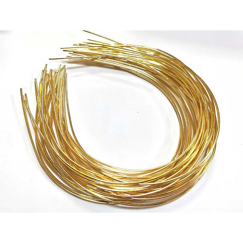 Kit 12 Tiara Arco Base Arame Metal Cobre Fina 1,5mm | Pérola