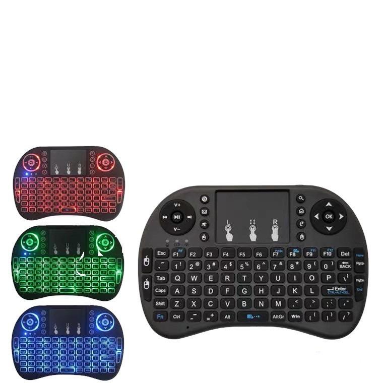 Mini Teclado Controle S/ Fio Touch Led Pc/note/gamer/tvsmart