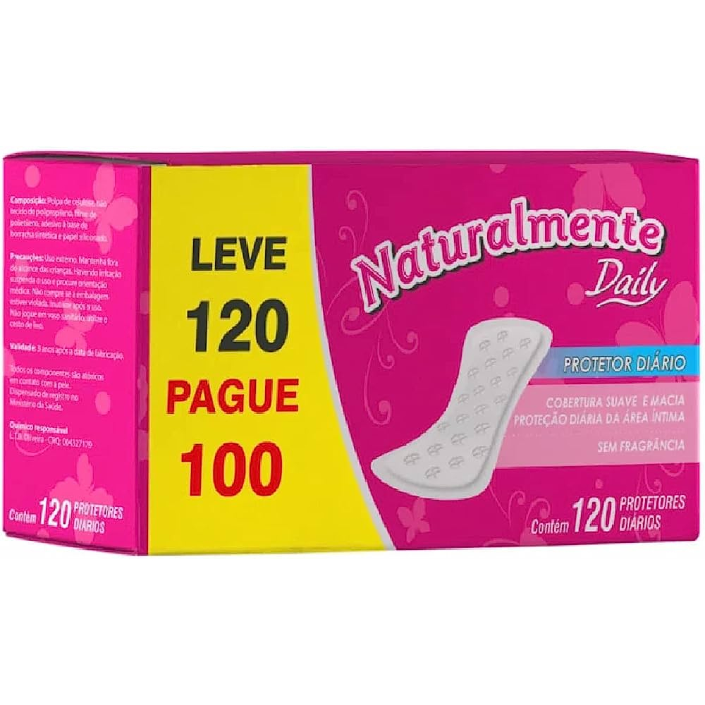 Protetor Diário Naturalmente Daily Leve 120 Pague 100