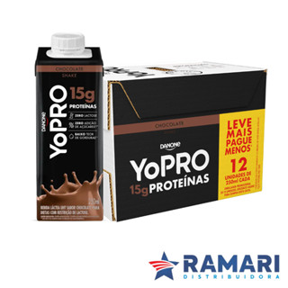 Kit 12 Unidades YoPRO Bebida Láctea CHOCOLATE 15g de Proteínas 250ml