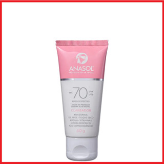 Anasol Protetor Solar Facia Clareador Oil Free Toque Seco FPS 70 UVA 60g