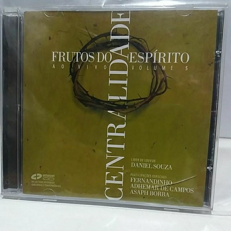 CD CENTRALIDADE -FRUTO DO ESPÍRITO 5 AO VIVO TIRAGEM AA-3000