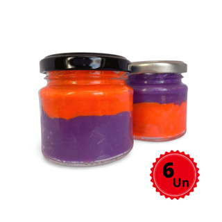 Kit C/06 Potes De Vidros Mini Belém 150ml c/ Tampas Metálicas e Lacres - Multiuso