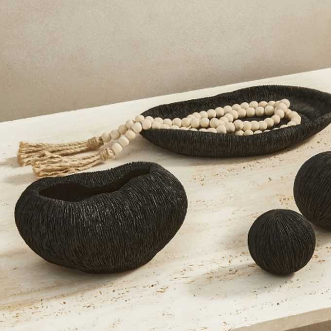 Enfeite de Mesa Colar Decorativo em Madeira Adorno Decoração Elegancia Charme