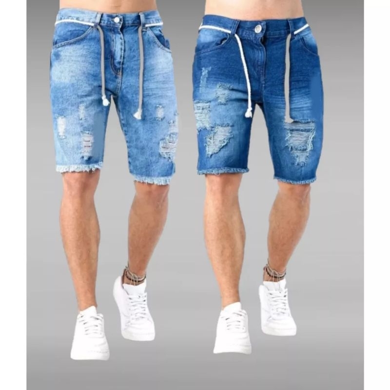 Kit 2 Bermudas Masculino Slim Premium Promoção promoção fim de ano