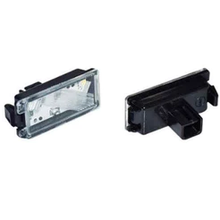 Lanterna De Placa Fiat 500 12/… Conector Quadrado Lado Direito