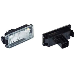 Lanterna De Placa Fiat 500 12/… Conector Quadrado Lado Esquerdo