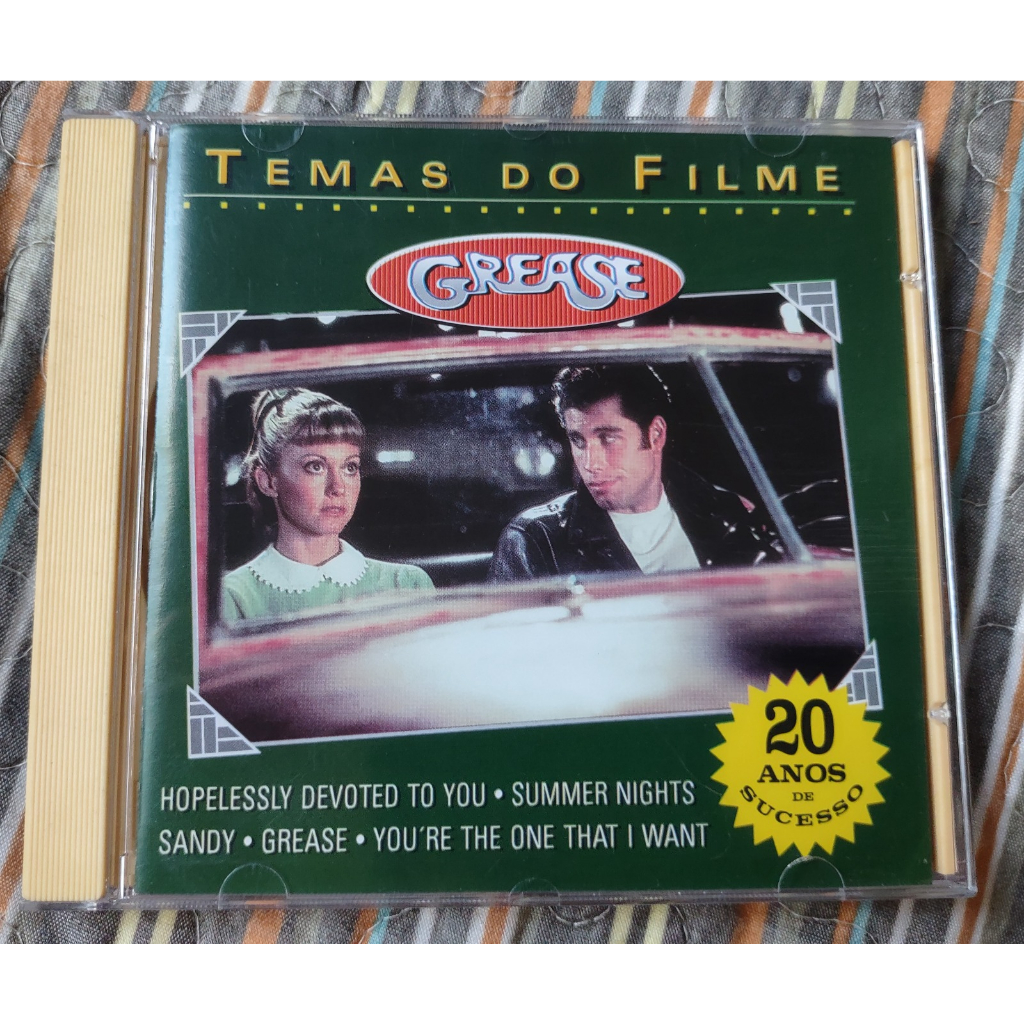 Cd Grease - Temas Do Filme Grease - 20 Anos De Sucesso