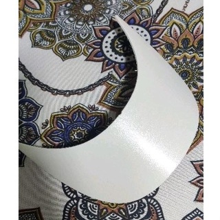 kit 15 abas curva branca para confecção de bonés em Oferta na Shopee