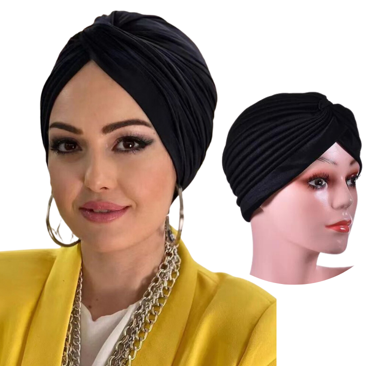 Turbante Touca Feminina Indiano Varias Cores Todo Fechado