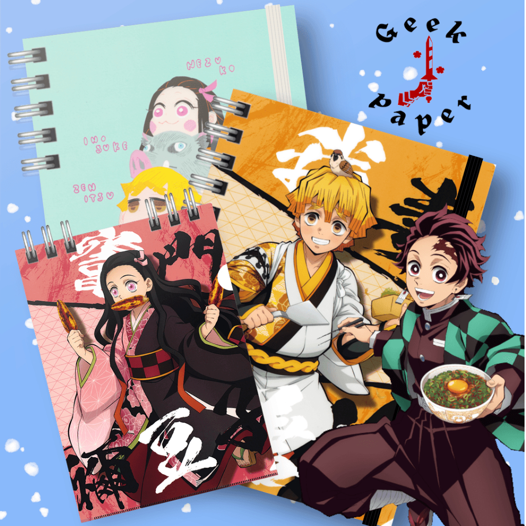 Caderno A5 Bloquinho Sketchbook Demon Slayer Kimetsu no Yaiba KNY Anime e Mangá Personalizado em Oferta na Shopee
