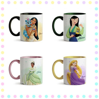Canecas Princesas Disney - Caneca aurora - Caneca cinderela - Caneca mulan - Caneca merida - Caneca caneca elsa - Caneca branca de neve - Caneca pocahontas -  Caneca rapunzel - Canec bella  - Caneca ariel - Caneca jasmine