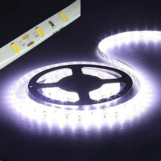 Fita Led 3528 5050 ip65 rolo 5 Metros 300 Leds - Decoração Casa Loja Silicone Ip65 Prova Dágua Bivolt Branco Frio/Branco Quente Com/sem Fonte