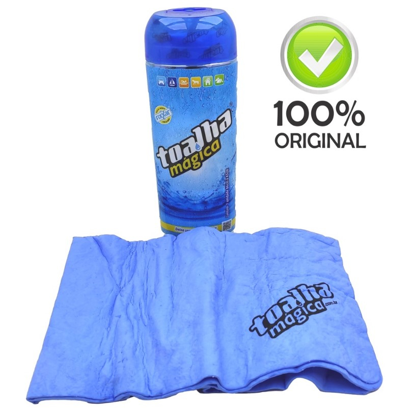 Toalha Mágica Pano Automotivo Fixxar Absorve Seca Água Limpa Pano Magico Original Carro Moto Pets