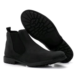 Bota Chelsea Masculina Coturno Botina Casual Couro Camurça legítimo
