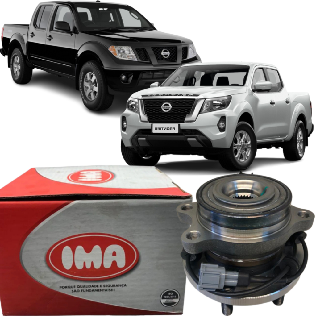 Cubo Roda Dianteiro Com Rolamento Ima Nissan Frontier 2.5 2.3 4x4 2008 a 2022
