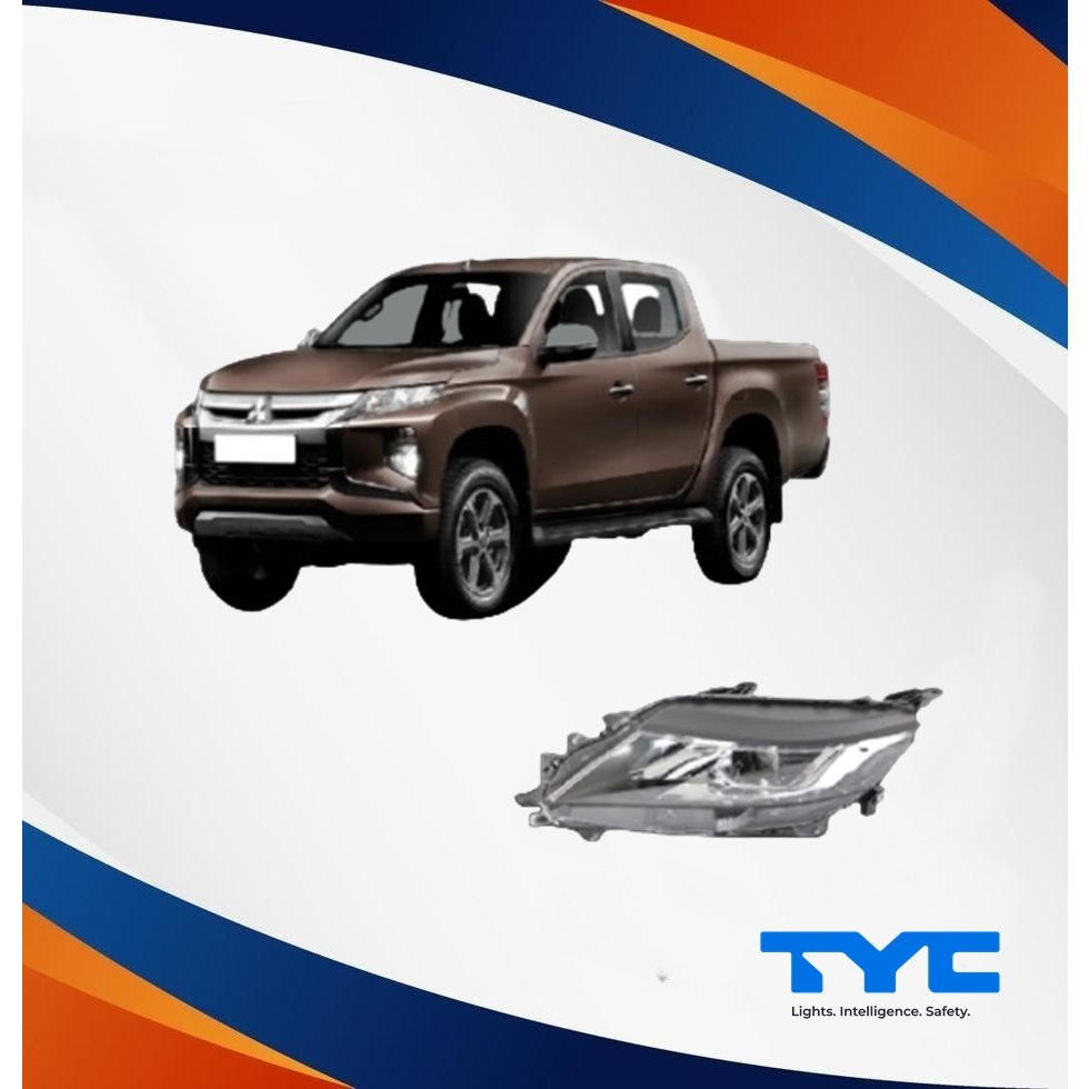 Farol Principal Esquerdo  Mitsubishi L200 Triton Elétrico H11/HB3 Marca Tyc Ano: 2021 Até 2022 Cód:20-H580-05-2B