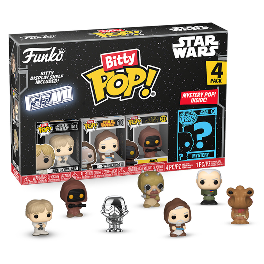 FUNKO BITTY POP STAR WARS - LUKE SKYWALKER 4-PACK (71511) NOVO ORIGINAL