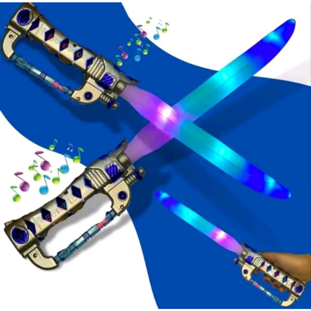 Sabre de Luz Espada De Led Com Som Mira Laser Brinquedo H4003