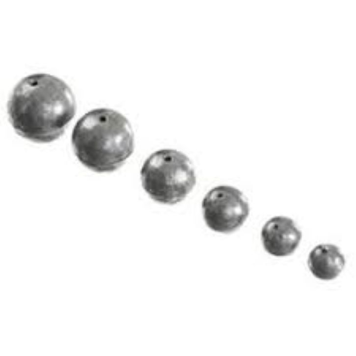 Chumbada Bola, Chumbo Poita Furo Fino Natural Para Pesca - Diversos Pesos