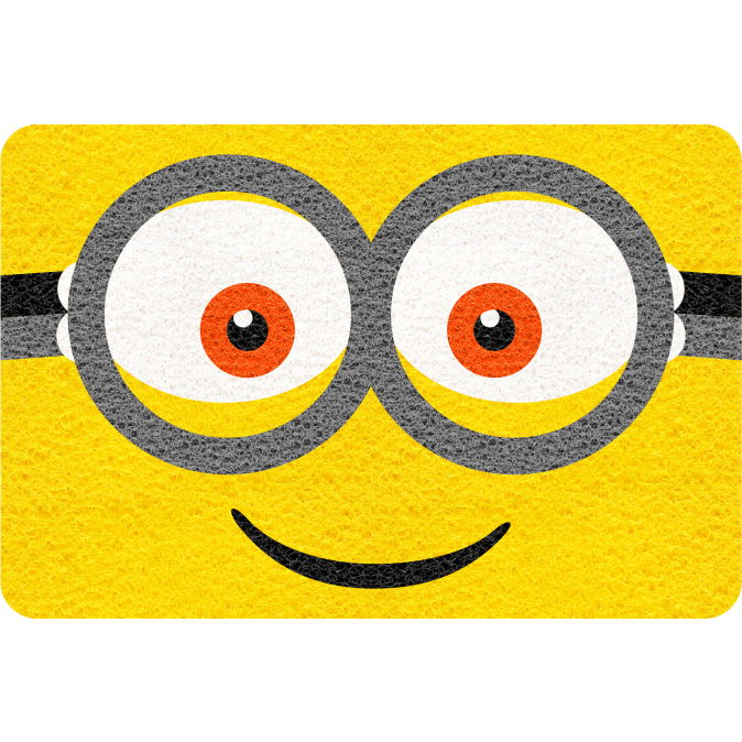 Tapete capacho  Rosto Minion 60x40