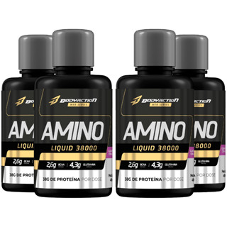 Kit 4x Amino Líquido Rápida Absorção 480ml Bodyaction