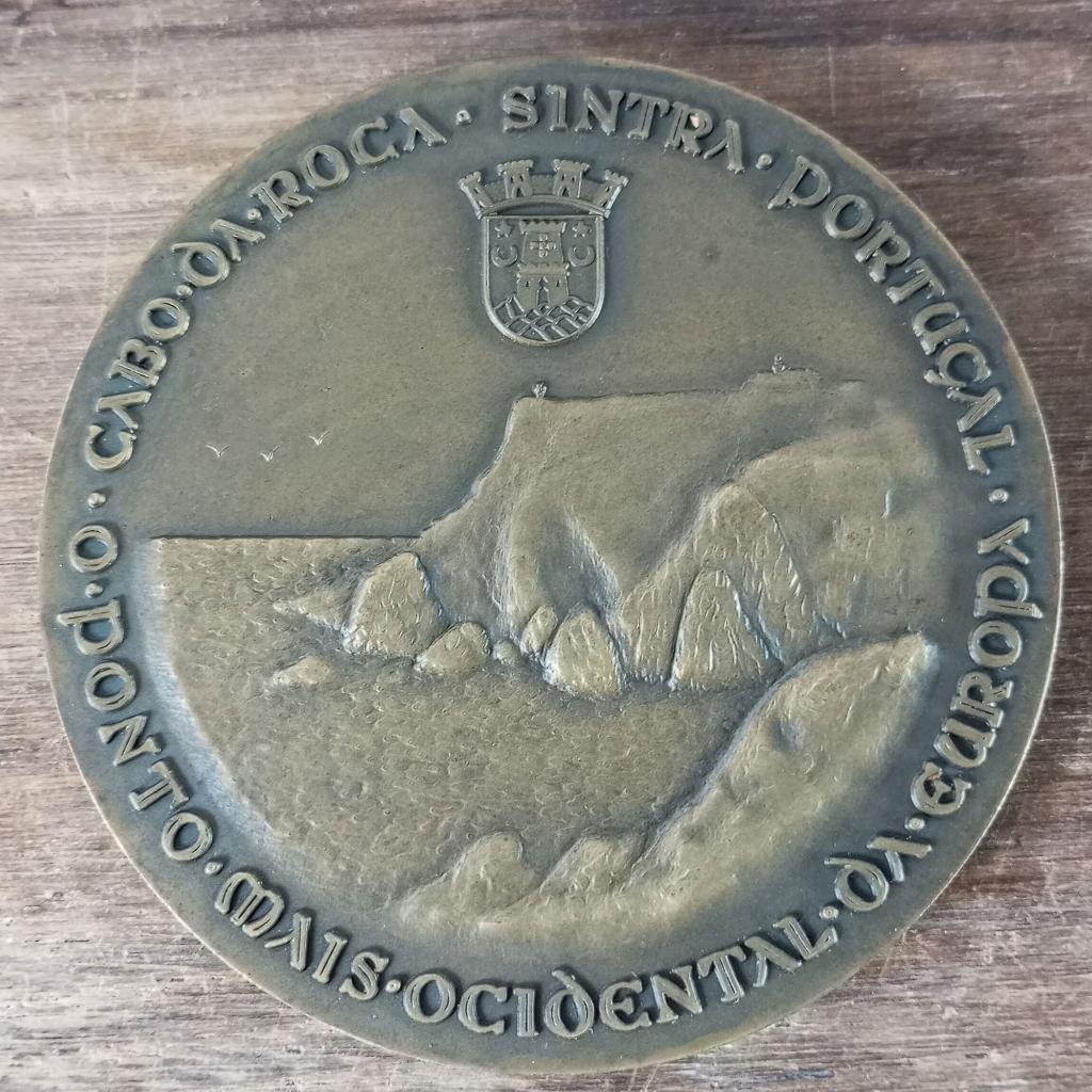 Medalha em bronze do Cabo da Roca - Sintra - Portugal