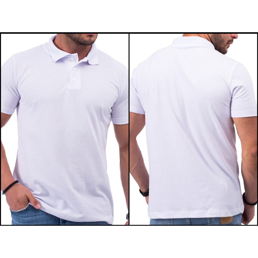 Camisa Polo Masculina Básica Lisa Camiseta Gola Polo