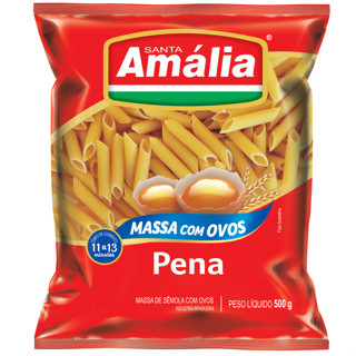 Leve 20 Pague 18 | Macarrão com ovos pena Santa Amália 500g