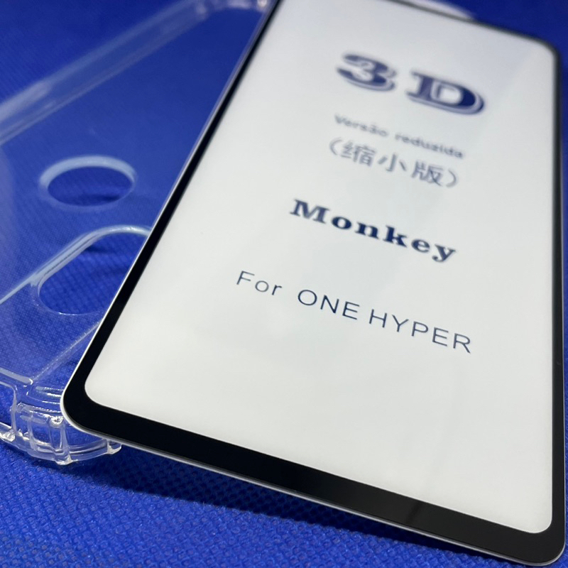 Kit 2 em 1 - Motorola Moto One Hyper - Capa Transparente + Película de Vidro 3D