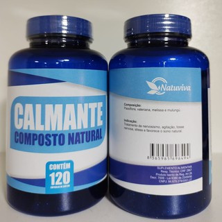 Calmante Composto Natural 500mg 120 Cápsulas - Original