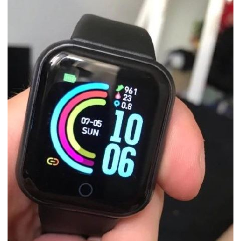 Relógio inteligente smartwatch D20 monitor fitness esportes pulseira silicone - melhor custo benefício smartband