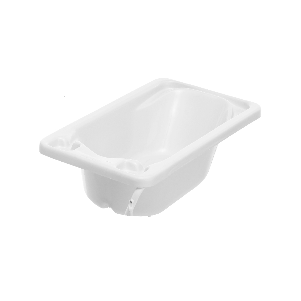 Banheira Rígida Galzerano Branca Bebê Mangueira Infantil