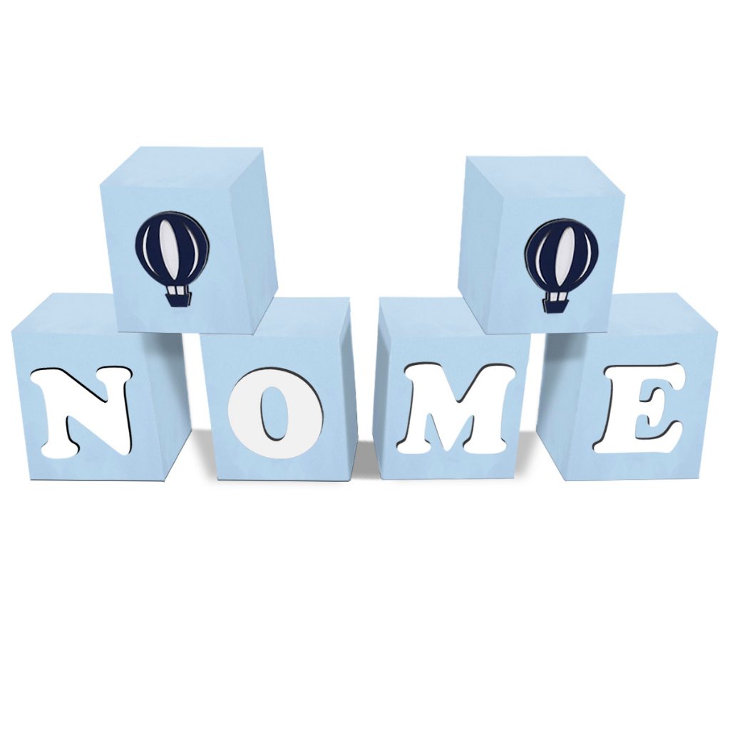 Cubo 8x8x8 Personalizado com Letras para festa decorações de mesa e Quarto do Bebê em Oferta na Shopee